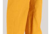 Zdjęcie do ogłoszenia: Nowe spodnie indyjskie M 38 salwar szarawary bawełniane żółte musztardowe haft