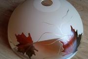 Zdjęcie do ogłoszenia: Klosz szklany do żyrandola, wzór liście, średnica 35 cm