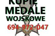 Zdjęcie do ogłoszenia: KUPIĘ ODZNACZENIA, ODZNAKI,MEDALE,ORDERY,WYPOSAŻENIE STARE WOJSKOWE
