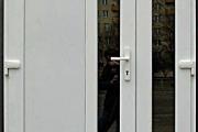 Zdjęcie do ogłoszenia: nowe drzwi białe PVC 130x210 zewnętrzne Klamka i wkładka do zamka GRATIS!