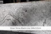 Zdjęcie do ogłoszenia: Fornir kamienny Silver Shine BLACK 2 formaty XL, na ściany, na elewacje